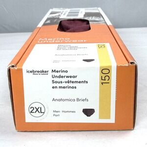 Merino Icebreaker Underwear / Anatomica Briefs / Port / Size Mens XXL / New